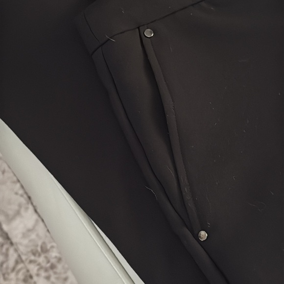 Dkny Black Wide Leg Dress Pants Sleek Full-Length Design - Picture 4 of 7